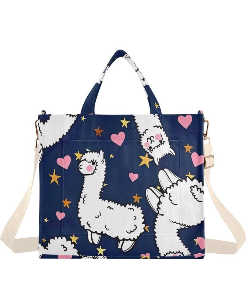 Cute Cartoon Dog Puppy Pink Women Shoulder Handbag Reusable Grocery Bag Gifts for Teacher Laptop Large Purses Cute Alpacas He...