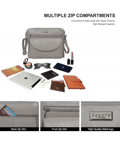 Utility Ice Grey Soft Nappa $23.10 Crossbody Bags