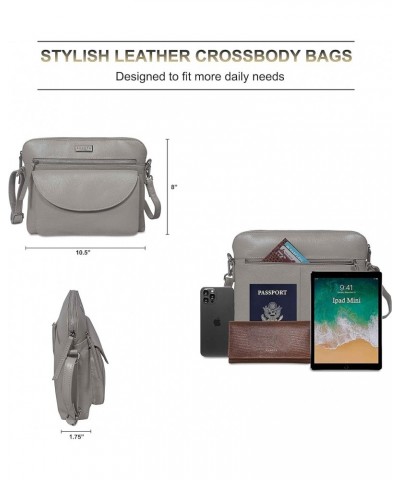 Utility Ice Grey Soft Nappa $23.10 Crossbody Bags