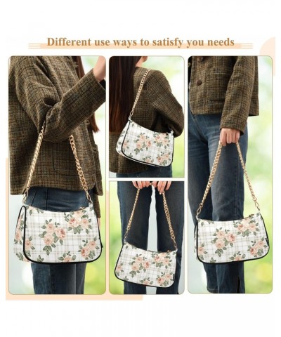 Flowers Shoulder Bag for Women Crossbody Small Tote Bag Purses Handbag with Zipper Pockets for Girl Travel Shopping $16.49 Sh...