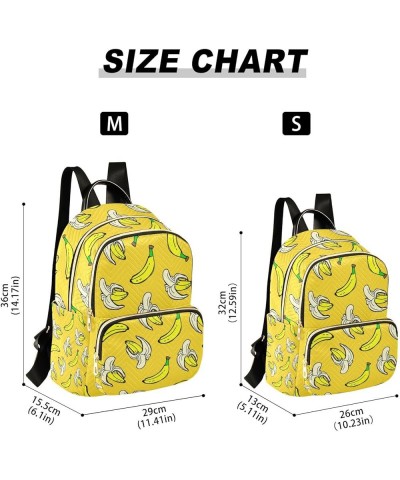 Yellow Banana Backpack Purse for Women Small Mini Women's Fashion Backpack Back Pack HandBag Lady Gifts,M Medium $20.29 Backp...