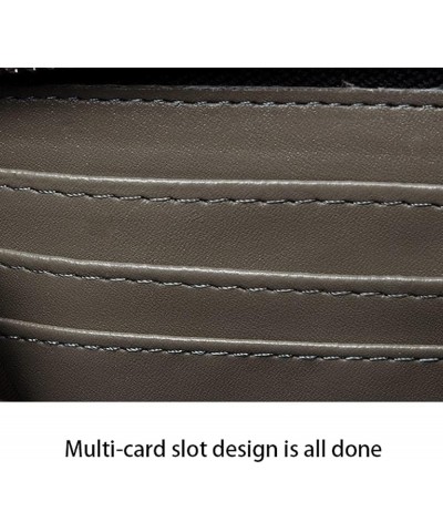 Coin Purse Women's Leather Wallet Simple Large Capacity Card Holder Slim Coin Purses 8 Card Slots Men's Coins Pocket Very Pra...