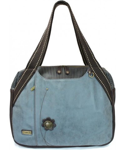 Bowling Tote Bag Indigo Palm Tree $33.00 Handbags