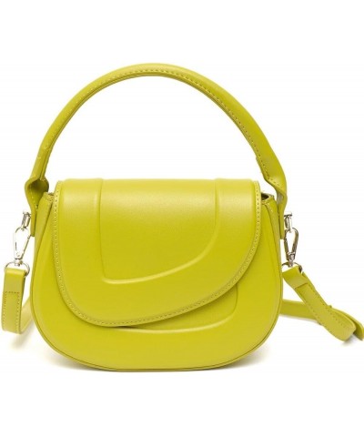 Elegant Minimalist Saddle Shoulder Bag Lime $33.64 Shoulder Bags