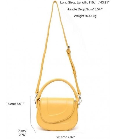 Elegant Minimalist Saddle Shoulder Bag Lime $33.64 Shoulder Bags