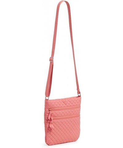 Cotton Triple Zip Hipster Crossbody Purse Terra Cotta Rose - Recycled Cotton $28.98 Crossbody Bags