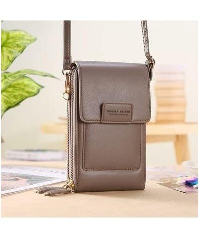 Touch Screen Mobile Phone Bag Women's Messenger Bag Vertical Ladies Wallet Fashion Key Coin Purse (Color : A) H $24.69 Wallets