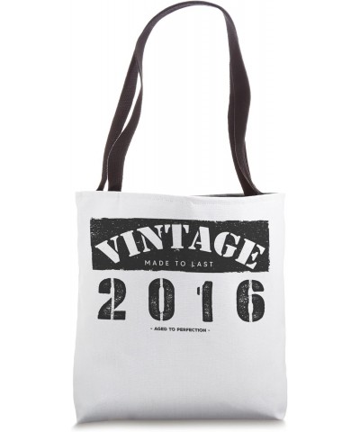 Vintage Classic 2016 Teenager 7th Birthday 7 Years Old Tote Bag $12.54 Totes