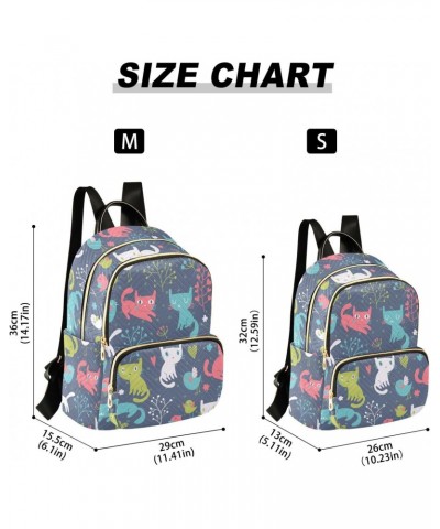 Birds Cats Fashion Backpack Purse for Women Multipurpose Casual Daypack with Multi Pockets & Secured Zipper Ladies Shoulder B...