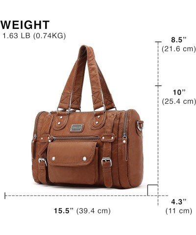 Purses for Women Large Hobo Bags Satchel Handbags for Women Top Handle Shoulder Bag Tote Vegan Leather, H1485 Brown $21.60 Sh...