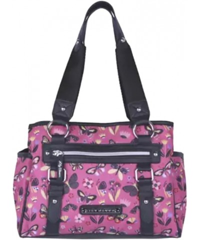 Triple Section Landon Multi-Purpose Satchel Bag Butterfly Meadow $51.15 Satchels