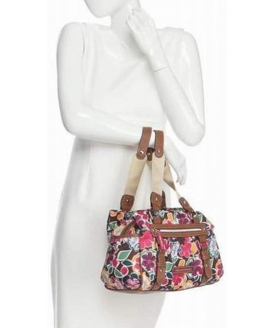 Triple Section Landon Multi-Purpose Satchel Bag Butterfly Meadow $51.15 Satchels