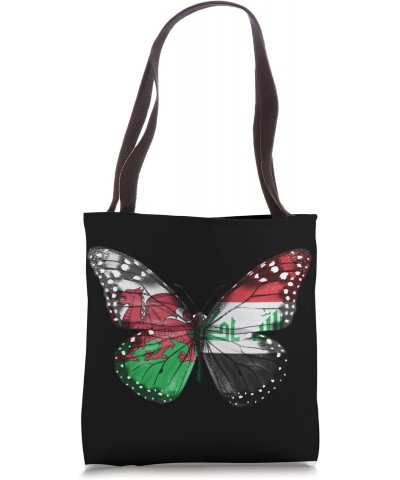 Welsh Iraqi Flag Butterfly Tote Bag $14.53 Totes