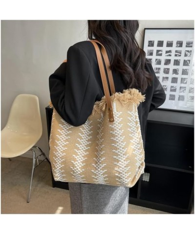 Large Tote Bag Work Tote Bags for Women Everything Bag ​Designer Tote Bags for Women Tote Bag Aesthetic Cute Tote Bag Khaki $...