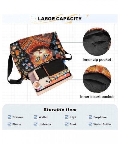 Cute Cat Shoulder Bag,Large Purses for Women,Made of PU Leather Handbags Hobo Bag Waterproof with Pockets Zipper for Unisex 2...