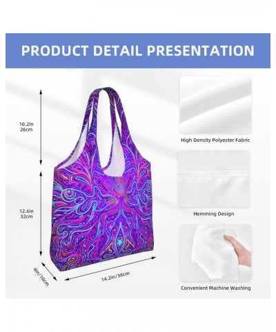 Paint Drips Single Shoulder Commuter Canvas Tote Bags For Women And Men Indian Ethnic Style Chart $11.87 Totes