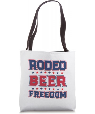 Western Horse Riding 4th Of July Patriotic Cowboy Rodeo Tote Bag $11.59 Totes