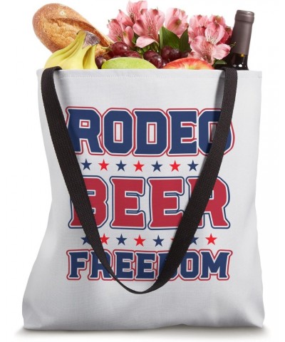 Western Horse Riding 4th Of July Patriotic Cowboy Rodeo Tote Bag $11.59 Totes