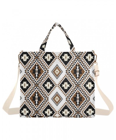 Aztec Navajo Corduroy Tote Bag for Women Hobo Crossbody Bag Purse Stylish Shoulder Handbag Messenger Bags, S $10.81 Totes