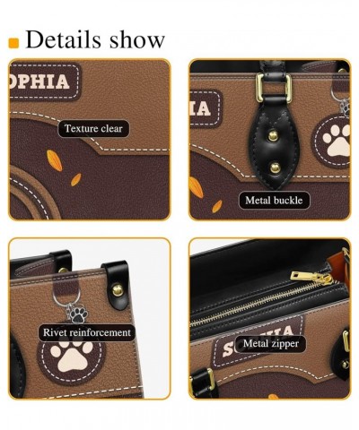 Personalized Brittany Dog Handbags, Custom Name Dog Leather Bags, Purses, Shoulder Bag, Gift For Dog Mom Dog Lover Style 11 $...