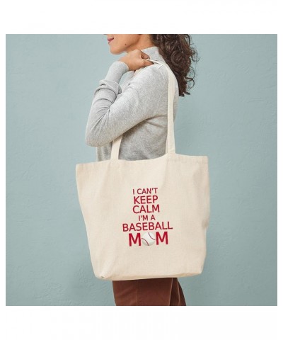 I Can't Keep Calm, I Am A Baseball Mom Tote Bag Natural Canvas Tote Bag, Cloth Shopping Bag $9.59 Travel Gear