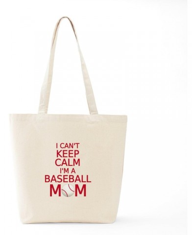 I Can't Keep Calm, I Am A Baseball Mom Tote Bag Natural Canvas Tote Bag, Cloth Shopping Bag $9.59 Travel Gear