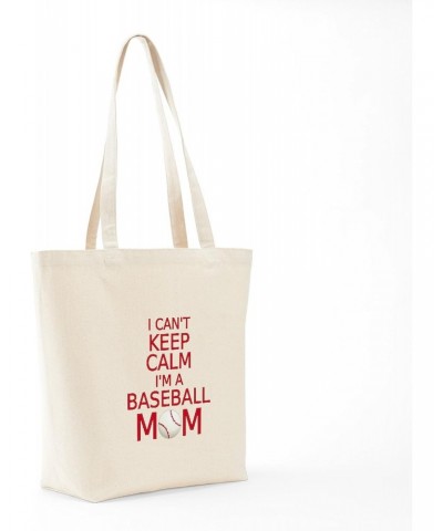 I Can't Keep Calm, I Am A Baseball Mom Tote Bag Natural Canvas Tote Bag, Cloth Shopping Bag $9.59 Travel Gear