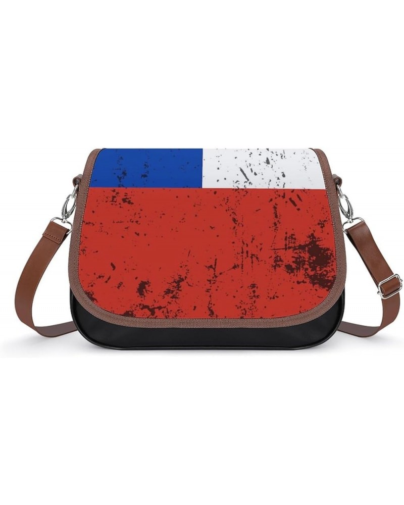 US Flag with Camo Leather Satchel Bag-Versatile Satchel for Women with Zipper Closure Style-24-3 $23.64 Shoulder Bags