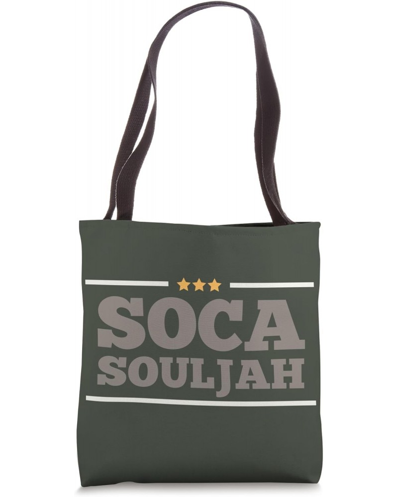 Soca Music - Soca Army Unite The Caribbean - Soca Tote Bag $13.13 Totes