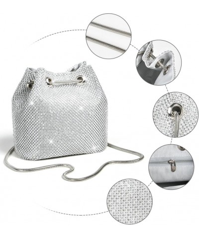 Evening Bag Clutch Purses for Women, Rhinestones Purse, Sparkling Envelope Evening Bag with Detachable Chain Silver-4 $19.36 ...