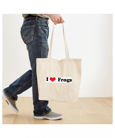 Frogs Are My Thing Tote Bag Natural Canvas Tote Bag, Cloth Shopping Bag I Love Frogs Tote Bag $9.27 Travel Gear