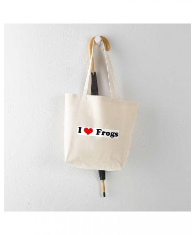 Frogs Are My Thing Tote Bag Natural Canvas Tote Bag, Cloth Shopping Bag I Love Frogs Tote Bag $9.27 Travel Gear