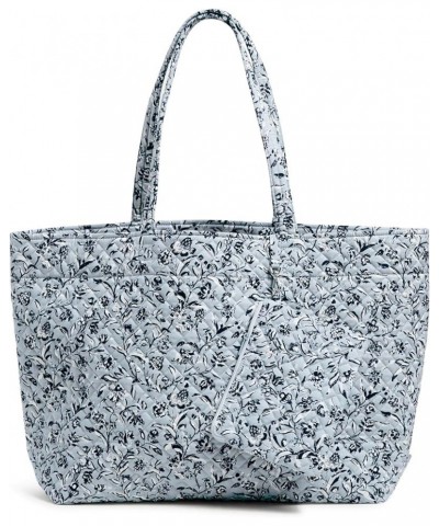 Women's Cotton Grand Tote Bag Perennials Gray - Recycled Cotton $31.04 Totes