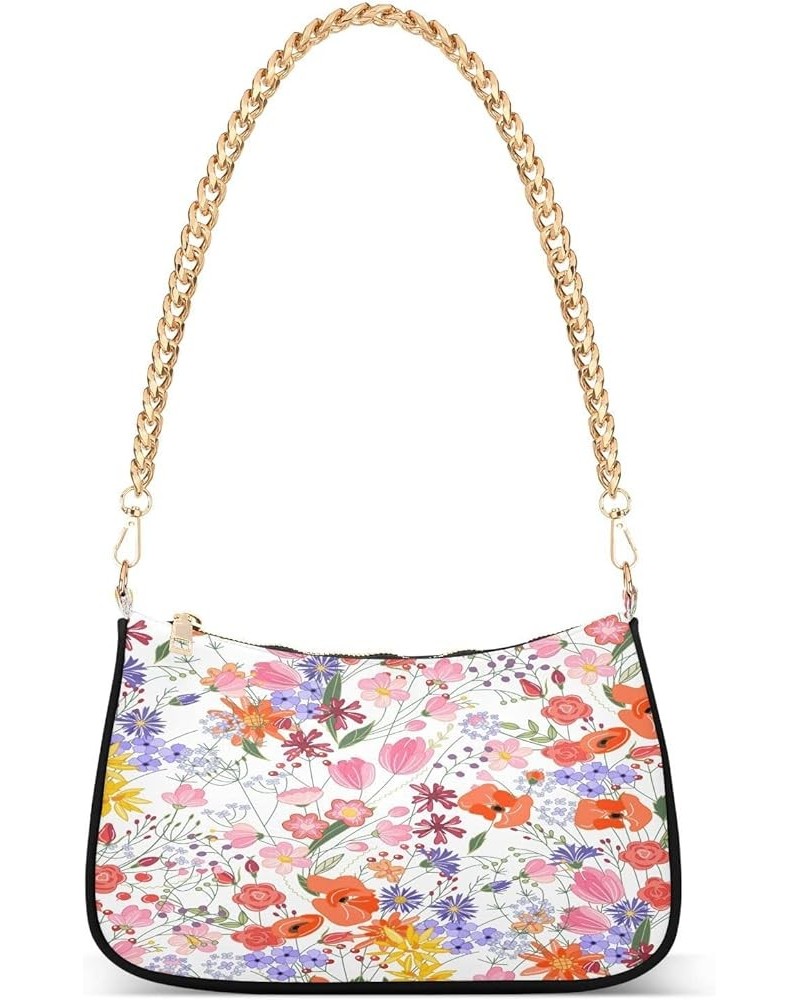 Shoulder Bag Purse for Women,Polyester Small Crossbody Bags Purse Wallet Shoulder Bag Flower 3 $13.12 Shoulder Bags