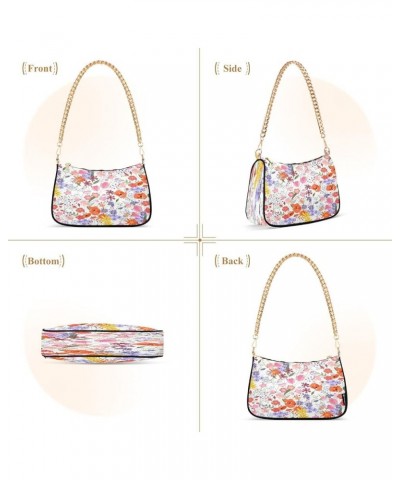 Shoulder Bag Purse for Women,Polyester Small Crossbody Bags Purse Wallet Shoulder Bag Flower 3 $13.12 Shoulder Bags