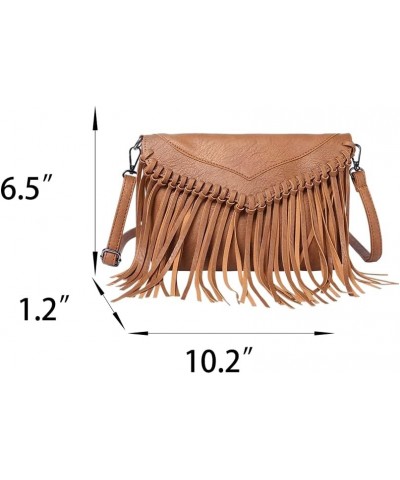 Women PU Leather Hobo Fringe Tassel Cross Body Bag Western Hippie Shoulder Bag Boho Country Concert Outfits Black $14.20 Hobo...