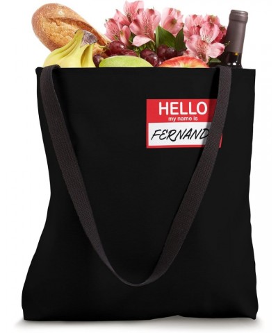 Fernanda Name Tag Hello My Name Label Sticker Tote Bag $13.79 Totes