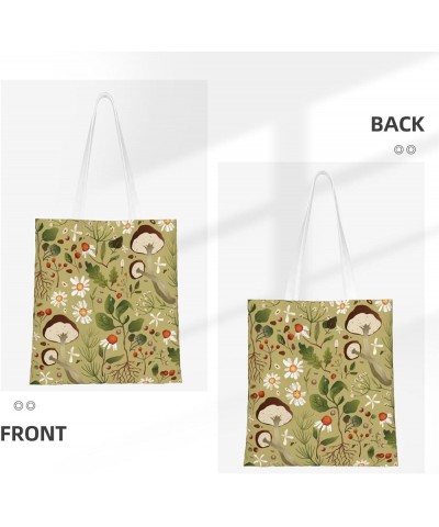 Mushrooms Single Shoulder Fashion Canvas Tote Shopping Bags Handbags For Men And Women Mushrooms13 $11.13 Totes