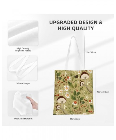 Mushrooms Single Shoulder Fashion Canvas Tote Shopping Bags Handbags For Men And Women Mushrooms13 $11.13 Totes