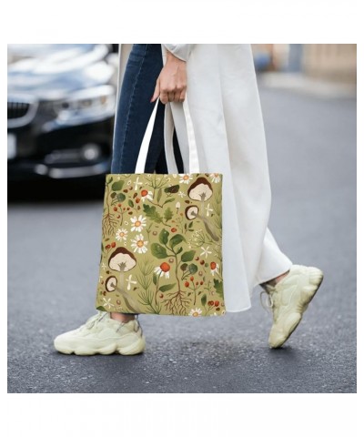 Mushrooms Single Shoulder Fashion Canvas Tote Shopping Bags Handbags For Men And Women Mushrooms13 $11.13 Totes