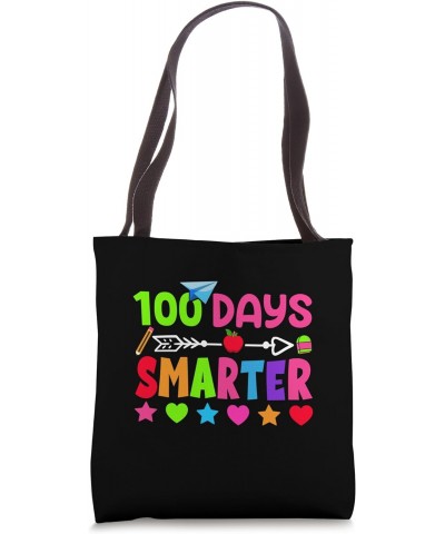 Happy 100th Day Of School Teacher Student 100 Days Smarter Tote Bag $9.02 Totes