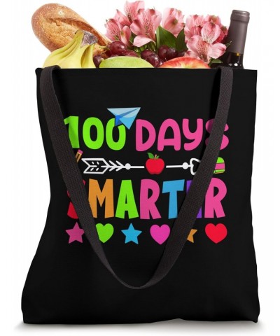 Happy 100th Day Of School Teacher Student 100 Days Smarter Tote Bag $9.02 Totes