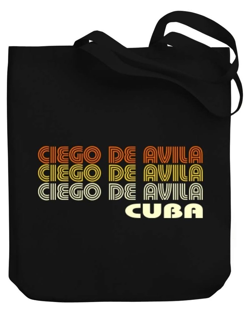 Retro Color Ciego De Avila Canvas Tote Bag 10.5" x 16" x 4 $21.99 Totes