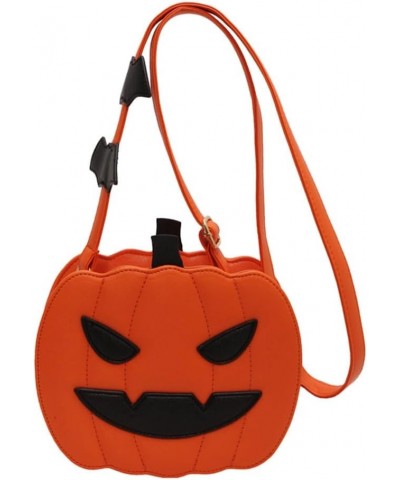 Halloween Pumpkin Crossbody Bag for Women Novelty Pumpkin Purse Halloween Devil Shoulder Bag Funny Crossbody Purse Orange Ang...