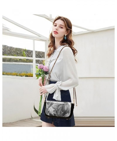 Crossbody Bags for Women Trendy Women's Black Shoulder Bag Small PU Leather Flap Cross Body Bag Handbags Pattern17 $24.59 Cro...