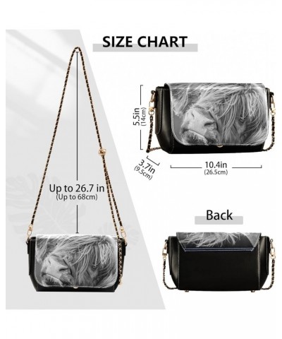 Crossbody Bags for Women Trendy Women's Black Shoulder Bag Small PU Leather Flap Cross Body Bag Handbags Pattern17 $24.59 Cro...