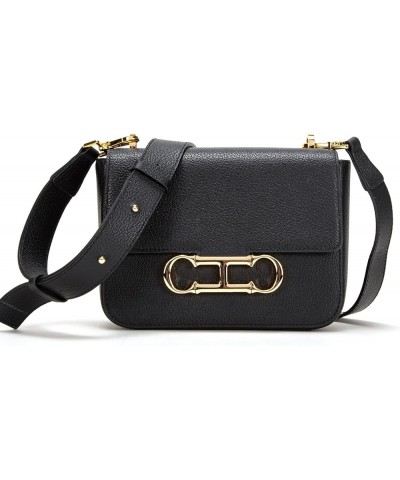 Womens Solid Color Flap Handbag Large Capacity Party Casual Crossbody Bag Shoulder Bag Black $38.39 Shoulder Bags