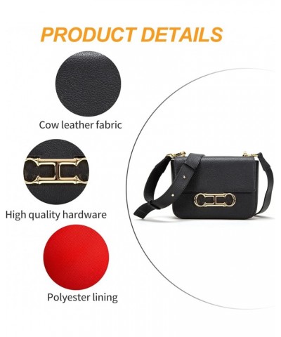 Womens Solid Color Flap Handbag Large Capacity Party Casual Crossbody Bag Shoulder Bag Black $38.39 Shoulder Bags