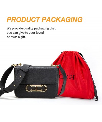 Womens Solid Color Flap Handbag Large Capacity Party Casual Crossbody Bag Shoulder Bag Black $38.39 Shoulder Bags