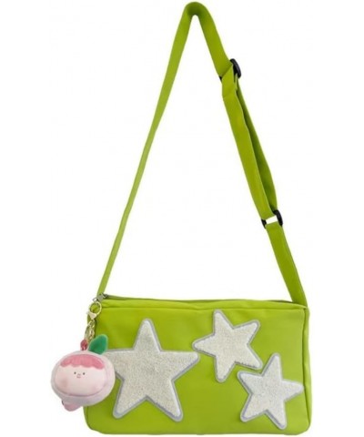 Crossbody Bag for Women Teen Girl with Pendant Kawaii Bag Star Y2K Message Bag Shoulder Bag Handbag Purse Green $11.04 Crossb...